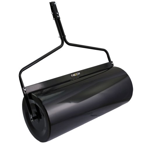 T-Mech 120L Towable Garden Roller Towed Lawn Rolling, Tow Behind Vehicle Heavy Duty Metal, Sand/Water Fill Image