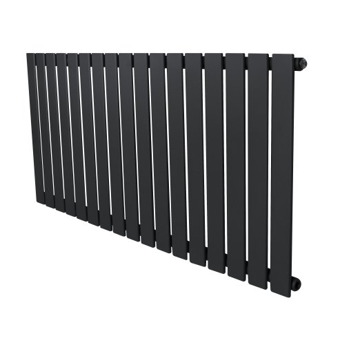 Flat Single Column Radiator - 600 x 1190mm - Anthracite Grey