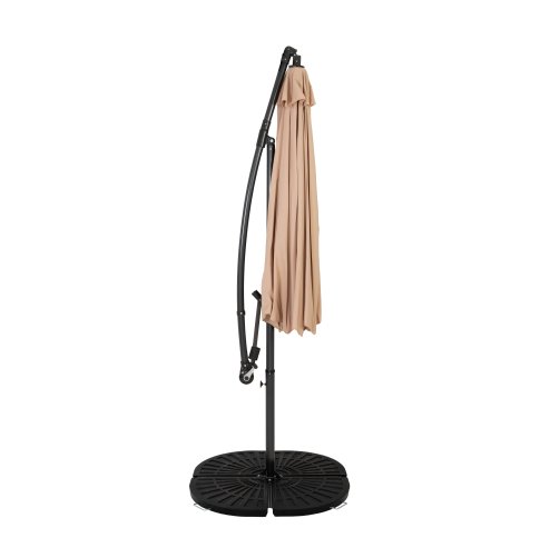 Cantilever Parasol 3m With Full Fan Base - Beige