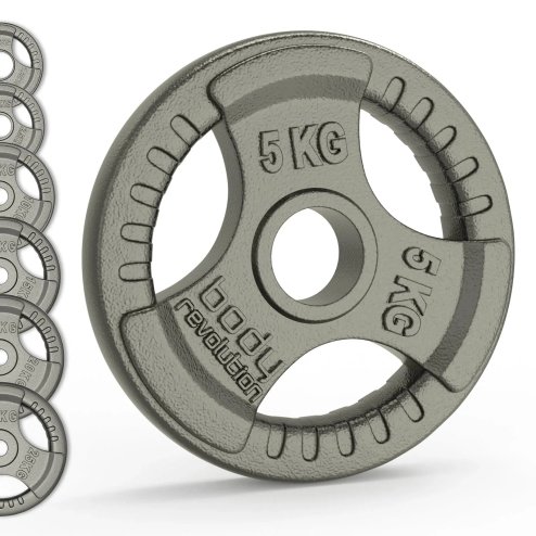 Olympic Tri Grip Cast Iron Weight Plates Pairs Sets 2 x 1.25kg