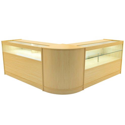 Adonis LED Shop Counter Set B1500, C1500 & CM60 - Maple Image