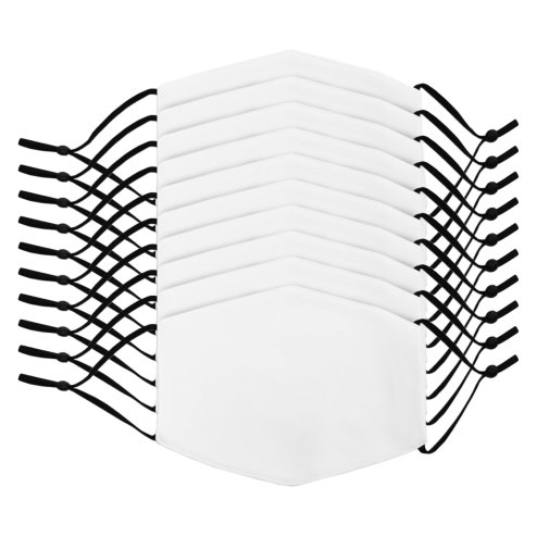 Heat Press Machine 5 in 1 / 10 Blank Face Masks Sublimation / Printer Transfer Bundle 5 Layer Filter Adults Medium White Print Personalise Custom Design Customise Printing
