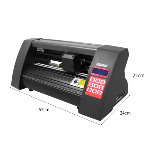 Vinyl Cutter 350mm PixMax, Vinyl Cutting Plotter Machine, Built-in Optical Eye Laser Guide Sign Sticker Label Biro pen component 3 Rollers included