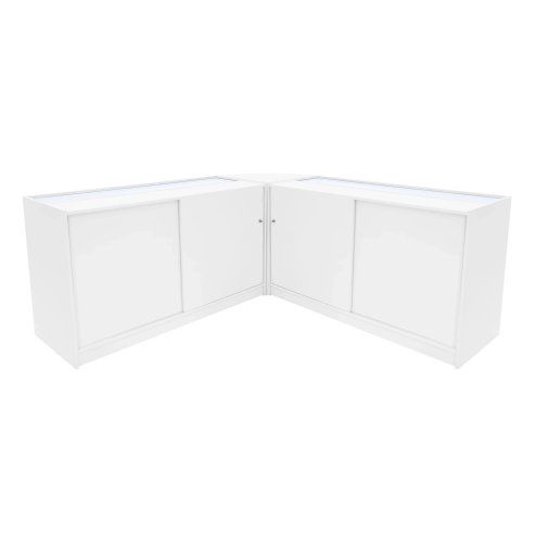 Adonis LED Shop Counter Set B1500, C1500 & CM60 - White