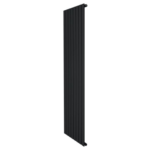 Flat Single Column Radiator - 1800 x 560mm - Black