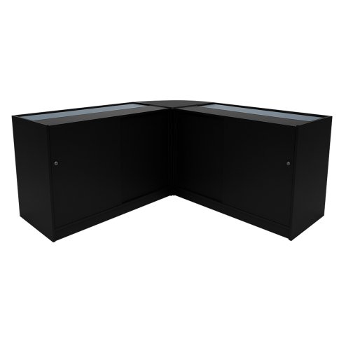 Apollo LED Shop Counter Set LM60 & 2 x K1500 - Black
