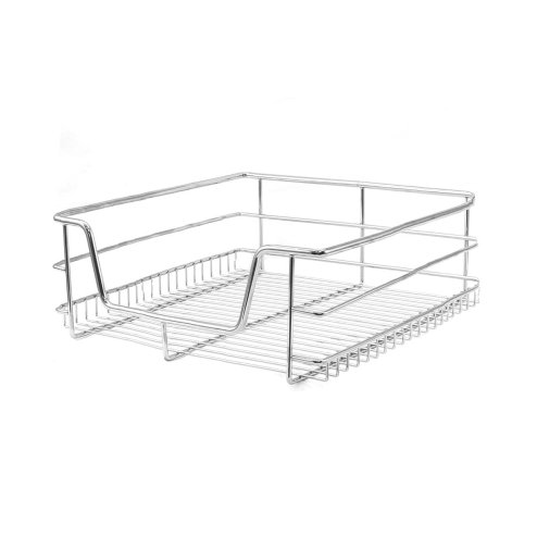 KuKoo 6 x Kitchen Pull Out Soft Close Baskets, 400mm Wide Cabinet, Slide Out Wire Storage Drawers