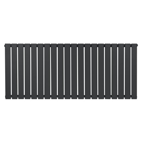 Flat Single Column Radiator - 600 x 1400mm - Anthracite Grey