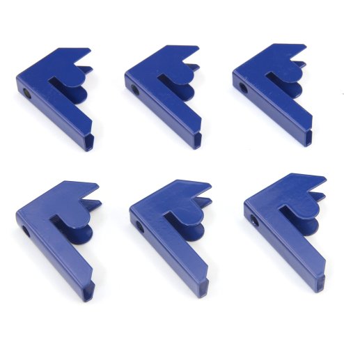 Monster Racking T-Rax Garage Shelving Bay Connector Clips, Pack of 6, Blue