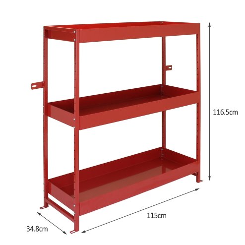 Monster Racking Volcano Van Racks Metal Shelves Shelving Tool Storage Unit Duo, 116.5cm x 115cm x 34.8cm