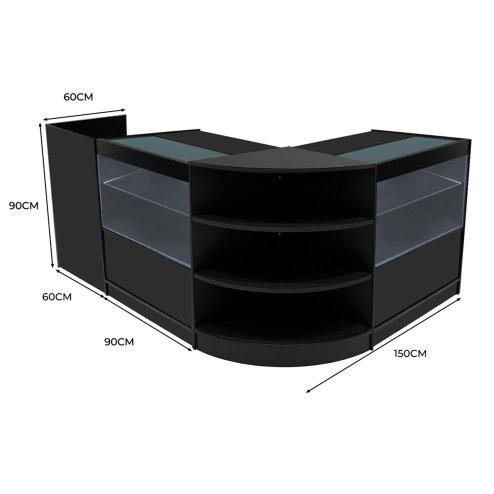 Eclipse LED Shop Counter Set LM60, TB60 & 2 x C900 - Black