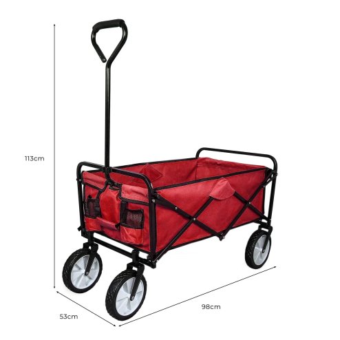 All-Terrain Festival & Beach Drinks Trolley Red