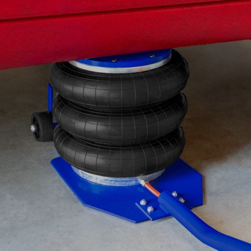 Air Bag Jack 3.5 Ton 7700 LBS Capacity Long Lever Rubber Grip Handle Pneumatic Heavy Duty Quick 3-5 Second Car Lifting Jack Triple Bag Auto Repairing Tyres Changing 13.5 - 40cm / 16 Inch Lifting Range