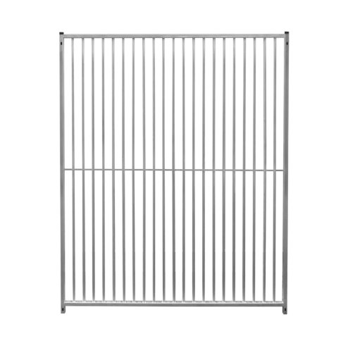 Dog Run Panels Galvanised Steel Kennel Heavy Duty Walk In Animal Enclosure Pen Fence Playpen Outdoor Support Bar 5cm Bar Spacing 1.84m x 1.5m Modular FREE Ground Fixing Brackets & Fixing Kit