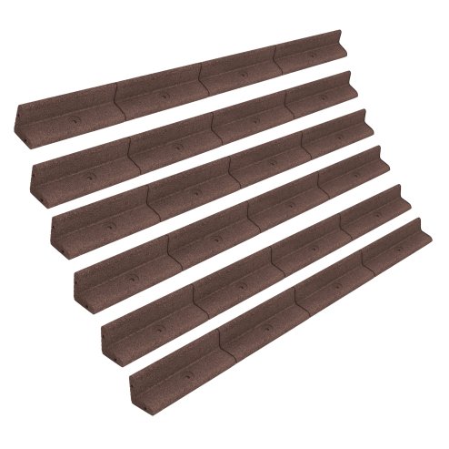 Flexible Lawn Edging 6 x 1.2m - Brown Image