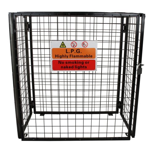 Gas Bottle Collapsible Cylinder Bottle Storage Security Galvanised Powder Coated Steel Mesh Cage 920mm