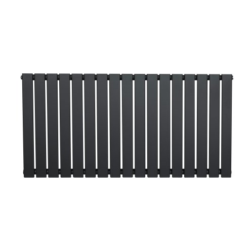 Flat Single Column Radiator - 600 x 1190mm - Anthracite Grey