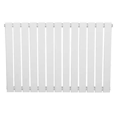 Flat Single Column Radiator - 600 x 910mm - White