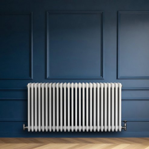 Traditional 4 Column Radiator - 600 x 1190mm - White