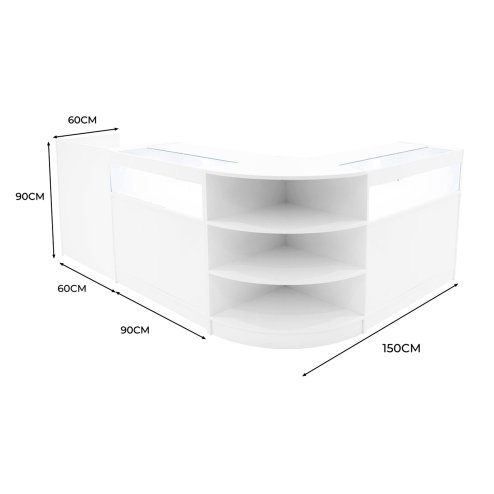 Sagittarius LED Shop Counter Set LM60, TB60 & 2 x B900 - White
