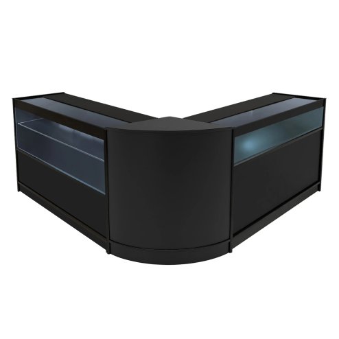 Adonis LED Shop Counter Set B1200, C1200 & CM60 - Black