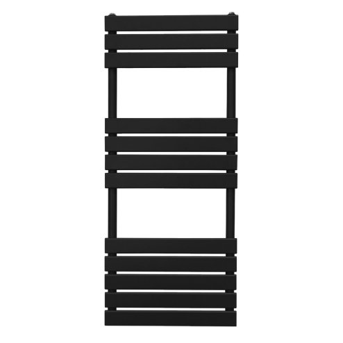Flat Panel Towel Radiator – 1200mm x 450mm – Black