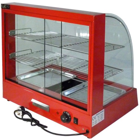 Electric Commercial Large Hot Food Pie Warmer Heated Warm Showcase Cabinet Unit