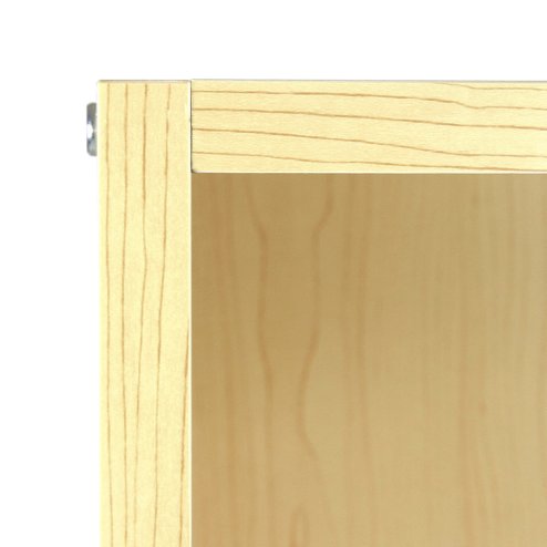 MonsterShop A1200 Shop Counter Retail Showcase Display Cabinet, Maple, 120cm x 90cm x 60cm