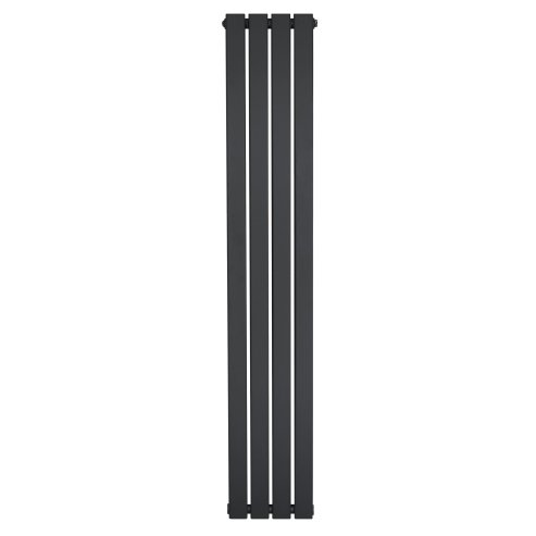 Flat Single Column Radiator - 1600 x 280mm - Anthracite Grey