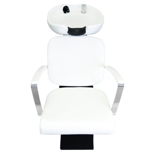 Salon Chair Backwash Unit Hairdressing Barber Tilting Sink Shampoo Back Hair Washing Hairdresser Wash White