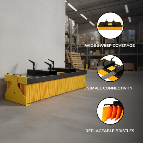 Forklift Sweeper Brush With Stands
