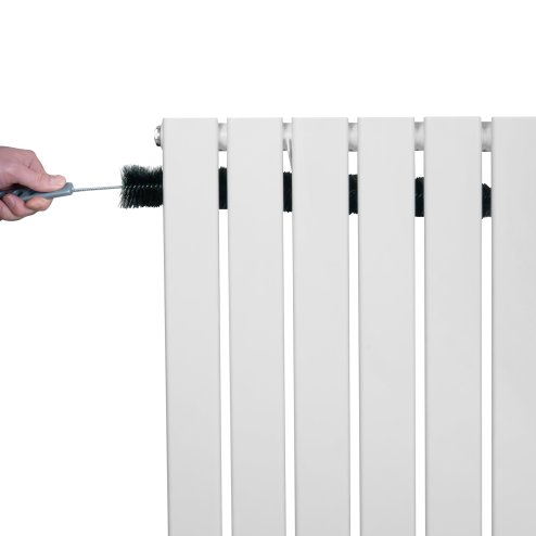 Flat Single Column Radiator - 600 x 910mm - White