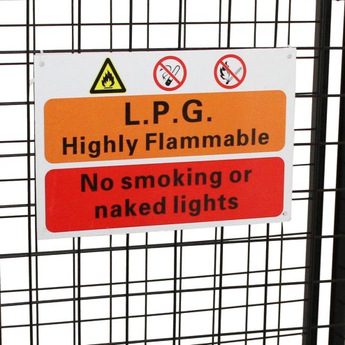 Gas Bottle Collapsible Cylinder Bottle Storage Security Galvanised Powder Coated Steel Mesh Cage 900mm