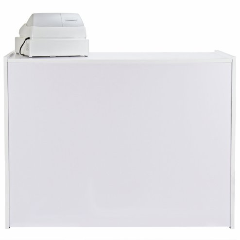 Retail Shop Counter Till Block Product Showcase Display Storage Cabinet Shelves White - A1200