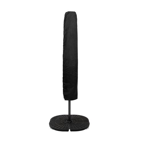 LED Cantilever Parasol 3m With Full Fan Base - Cream