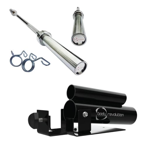 Body Revolution 7ft Barbell Bar & T-Bar Row Bundle Image