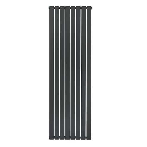 Flat Single Column Radiator - 1800 x 560mm - Anthracite Grey