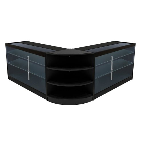 Apollo LED Shop Counter Set LM60 & 2 x K1500 - Black Image