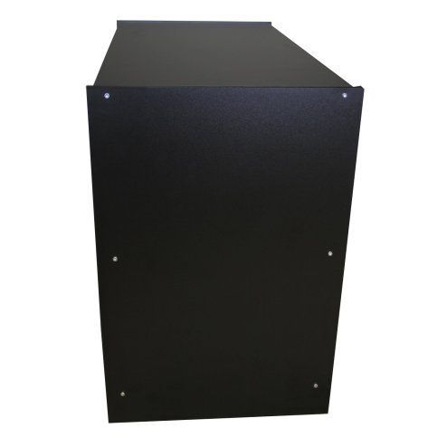 Retail Shop Counter Till Block Product Showcase Display Storage Cabinet Shelves Black - A1200