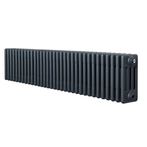 Traditional 4 Column Radiator - 300 x 1505mm - Anthracite