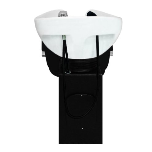 Backwash Salon Chair Hairdressing Unit Barber Tilting Sink Shampoo Back Hair Washing Hairdresser Wash Black