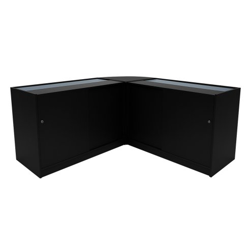 Andromeda LED Shop Counter Set LM60 & 2 x C1200 - Black