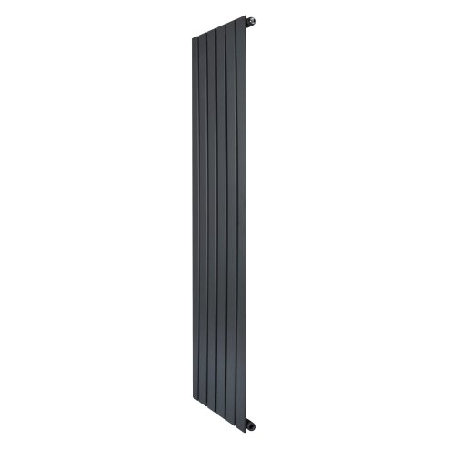 Flat Single Column Radiator - 1600 x 420mm - Anthracite Grey