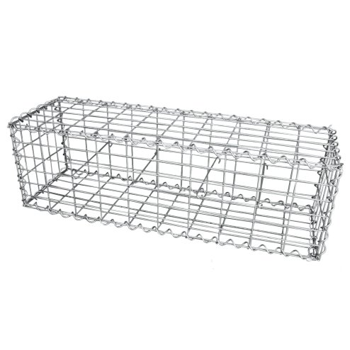 Gabion Baskets Galvanised Steel Cages Mesh Wire Stone Basket Outdoor Spiral Retaining Wall Planter Garden / 100 x 30 x 30cm / 6 Pack