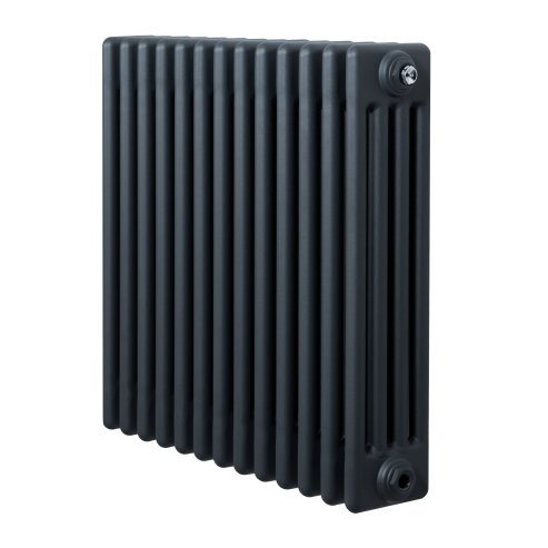 Traditional 4 Column Radiator - 600 x 605mm - Anthracite Grey