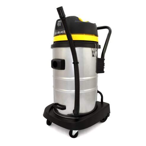 MAXBLAST Industrial Wet & Dry Vacuum Cleaner & Attachments, Powerful 1400W, 60 Litre, Stainess Steel