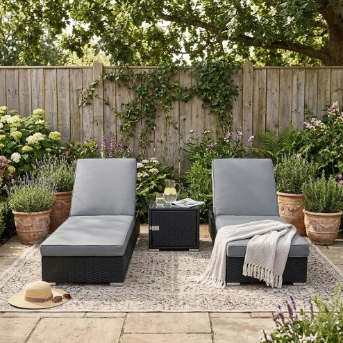 Jardi Rattan Sun Lounger Set