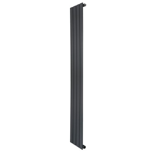 Flat Single Column Radiator - 1600 x 280mm - Anthracite Grey