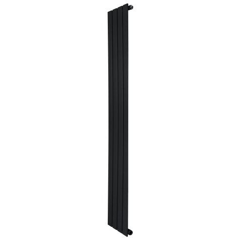 Flat Single Column Radiator - 1600 x 280mm - Black