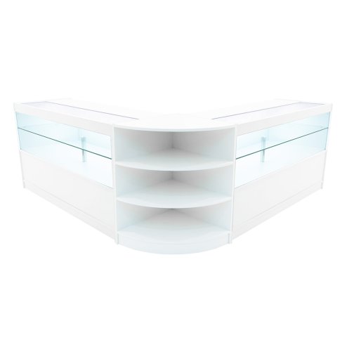 Andromeda LED Shop Counter Set LM60 & 2 x C1500 - White